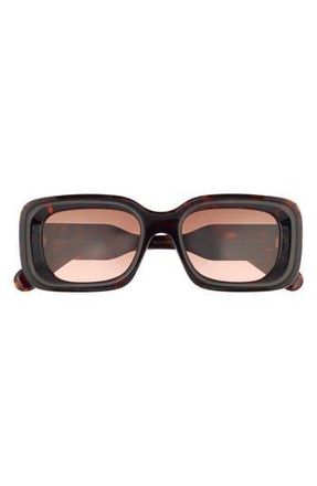 Chlo&eacute; 51mm Square Sunglasses in Havana Havana Copper at Nordstrom Rack
