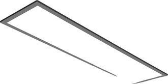 OEM L&aacute;mpara De Techo, Mando A Distancia, Regulable, 1 Unidad, 120 Cm, Luz Neutra, Negra