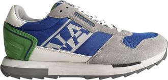 Napapijri Grijze Leren/Su&egrave;de Veterschoenen - Heren - Sneakers - Grijs - 43 EU - Su&egrave;de - Schoenen