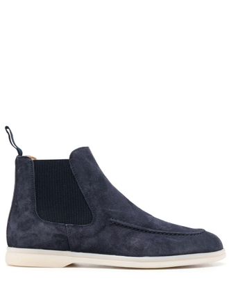 Scarosso Eugenia suede Chelsea boots - Blue