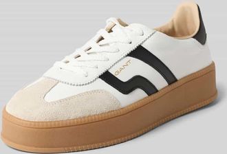 GANT Sneaker aus Leder mit Plateausohle Modell Cuzmani in Weiss, Gr&ouml;&szlig;e 36