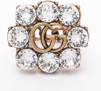 Gucci Gold Clear Gold Plating Band Ring (Pre-Owned)