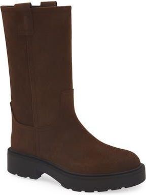 Jeffrey Campbell Obsidian Platform Boot in Brown Distressed Suede at Nordstrom Rack, Size 7.5