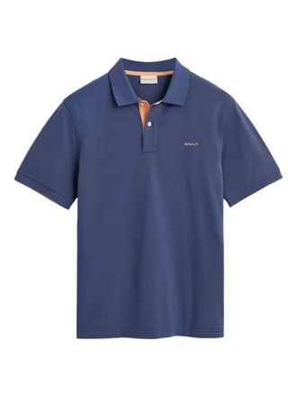 GANT short-sleeve polo shirt - men - Fabric - M - Blue