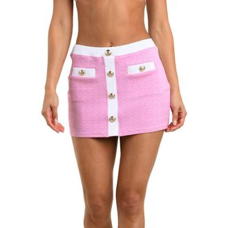 L'agence Coco Colorblock High Waist Cover-Up Skirt in Blush at Nordstrom, Size X-Large