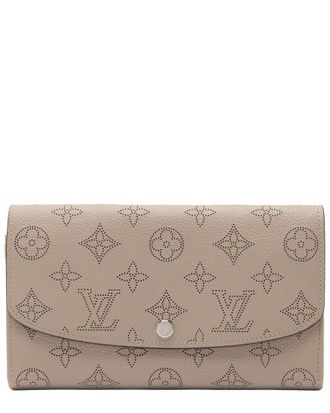 Louis Vuitton Beige Mahina Leather Iris Nm Wallet (Authentic Pre-Loved)