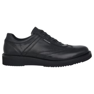 Mephisto Handgemaakte Veterschoen - Heren - Sneakers - Zwart - 44 1/2 EU - Leer - Schoenen