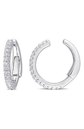 Delmar Diamond Hoop Earrings - 0.17ct. in White at Nordstrom Rack