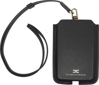 Elisabetta Franchi Black Logo Phone Case