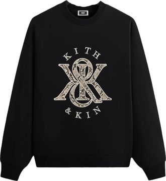 Kith Felpa con logo - Nero
