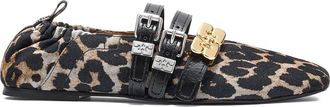 Ganni Ballerinas With Leopard Print