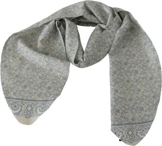Ermanno Scervino Strandkleding Taille Riem - Dames - Wintersjaals - Blauw - ONE Size - Katoen - Accessoires