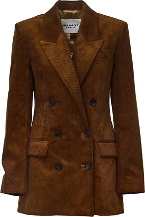 Isabel Marant Rasma Vintage Corduroy Double-Breasted Jacket