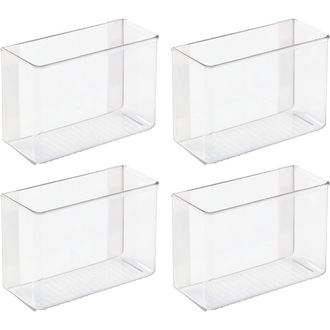 iDesign Adhesive Organizer Bin for Kitchen - Set of 4 - Clear in Natural at Nordstrom
