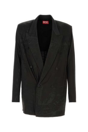 Diesel Zwarte Stretch Acetaat J-pekka Blazer