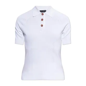 Dolce & Gabbana Tops, Dames, Wit, S, Polo Shirts