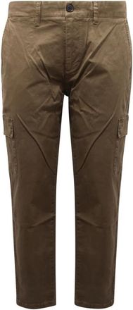 Sun 68 Cargo Broek Militaire Stijl Koord Taille - Heren - Chinos - Groen - W33 - Broeken