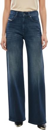 Diesel Blue Flared High Rise Jeans