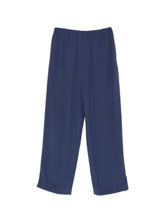Emporio Armani Womens Wide-Leg Trousers