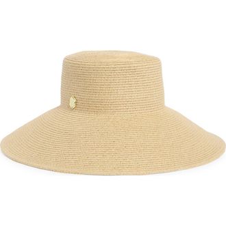 Vince Camuto Down Brim Straw Floppy Hat in Natural at Nordstrom Rack