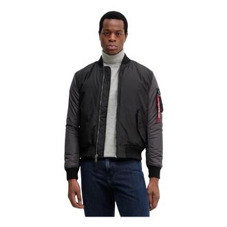 Alpha Industries Hombre, Chaquetas, Negro, Talla: L
