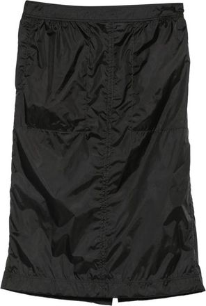 Saint Laurent Ruched-detail Midi Skirt