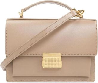 Golden Goose Leren Schoudertas met Klep en Metalen Sluiting - Dames - Handtassen - Roze - ONE Size - Leer - Tassen