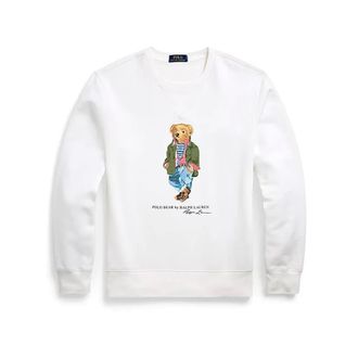 Polo Ralph Lauren Heren, Sweatshirts & Hoodies, Wit, Maat: XL Fleece