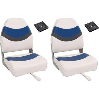 vidaXL Set De Asientos Plegables Para Barco 4 Uds Con Respaldo Alto Vidaxl