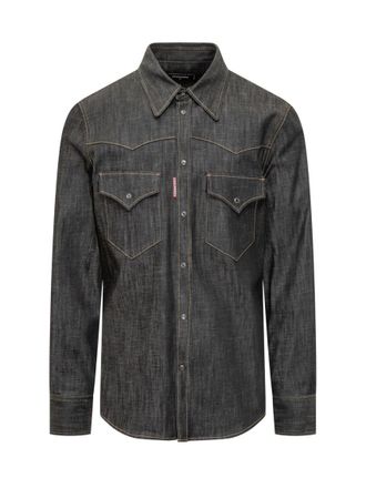 Dsquared2 Black Regular Solid Shirt