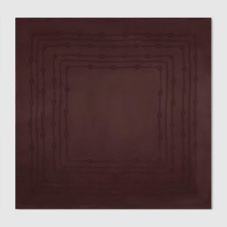 Gucci Interlocking G Chain Silk Carr&eacute;, Brown, Silk