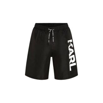 Karl Lagerfeld Heren, Badkleding, Zwart, Maat: M