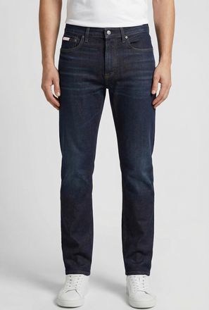 Calvin Klein Jeans Slim-fit-Jeans CALVIN KLEIN JEANS SLIM TAPER JEANS, Herren, Gr. 30, L&auml;nge 30, sapphire tango, Denim/Jeans, Obermaterial: 98% Baumwolle, 2% Elasthan, u