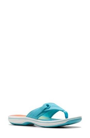 Clarks Breeze Reyna Flip Flop in Turquoise Ombre at Nordstrom Rack, Size 10