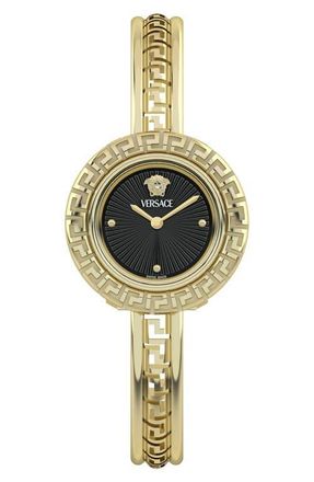 Versace Greca Pendant Bracelet Watch, 28mm in Ip Yellow Gold at Nordstrom