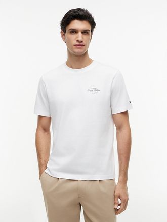 Tommy Hilfiger Mens Nautical Back Graphic T-Shirt - White - XXL