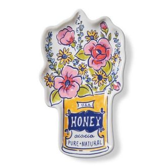 Tag Honey Jar Bouquet Trinket Dish Multi Ceramic Everyday in Blue at Nordstrom