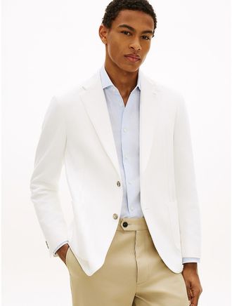 Tommy Hilfiger Mens Unlined Twill Blazer - White - 38