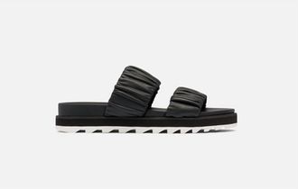 Sorel Womens Roaming Two Strap Slide In Black
