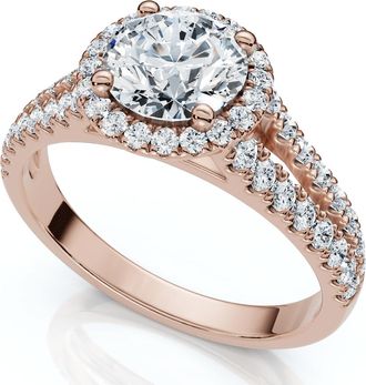 Pompeii3 1 1/5Ct Divine Diamond Engagement Ring 14k Gold or Platinum Lab Grown