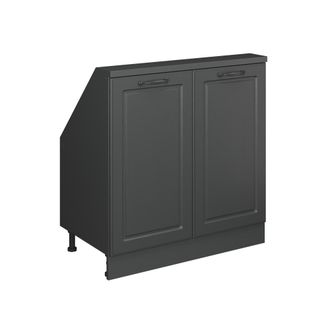 Vicco Armario De Cocina Para Techo Inclinado R-line, Antracita Casa De Campo/antracita, 80 Cm Con 2 Puertas, Vicco