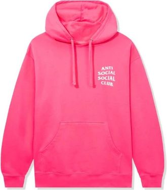 ANTI SOCIAL SOCIAL CLUB Sweaters Fuchsia - Heren - Hoodies - Roze - S - Nylon - Hoodies & sweatvesten
