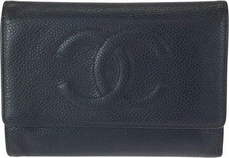 Chanel Vintage Caviar Skin Compact Wallet (Authentic Pre-Loved)