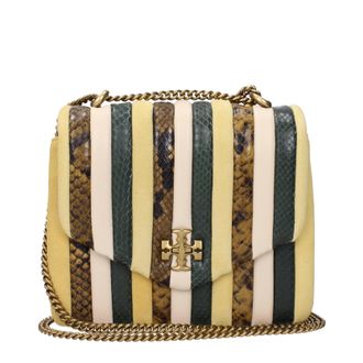 Tory Burch Tory Burch Kira Damens Umh&auml;ngetasche Gelb/Gr&uuml;nes Leder