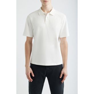 Corridor Brushed Cotton Piqu&eacute; Polo in White at Nordstrom, Size Xx-Large