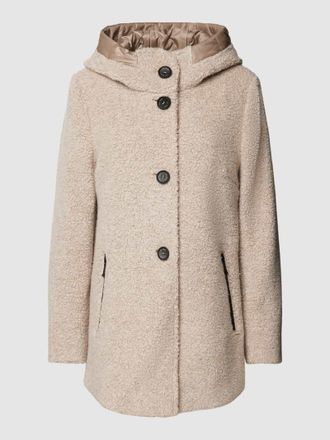 Gil Bret Jacke mit Teddyfell in Beige, Gr&ouml;&szlig;e 46