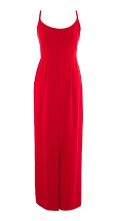 Jenny Packham Red Sleeveless Midi Dress Size XS