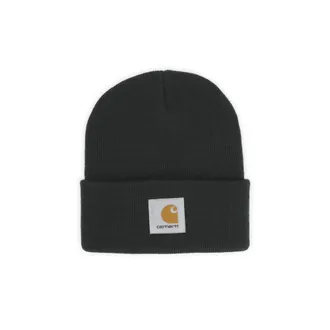 Carhartt Work in Progress Black Short Watch Logo Beanie Cap