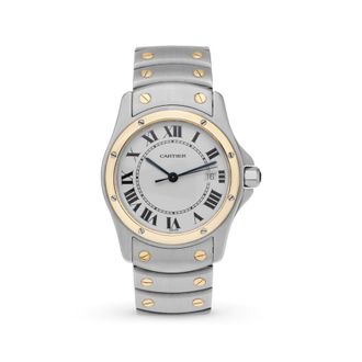 Cartier Pre-owned Cartier Santos Ronde Quartz White Dial Ladies Watch 1551