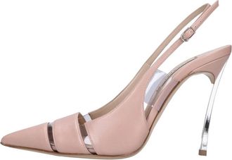 Casadei Slingback Blade Pump - Dames - Pumps - Roze - 37 EU - Leer - Schoenen